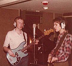 Kevin & Steve - first recording sessions for Radar 1978